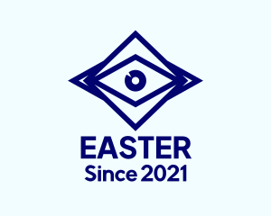 Eagle Eye - Blue Diamond Eye logo design
