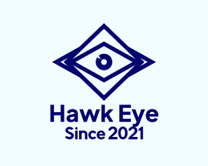 Blue Diamond Eye logo design