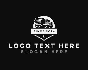 Contractor - Concrete Mixer Truck logo design