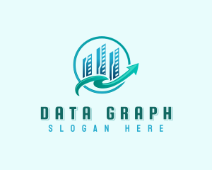 Analytics Data Graph logo design