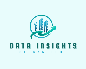 Analytics Data Graph logo design