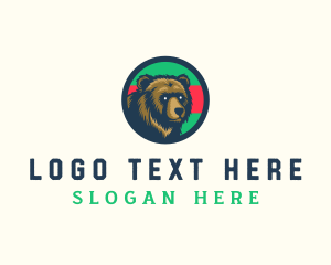 Wild - California Grizzly Bear logo design