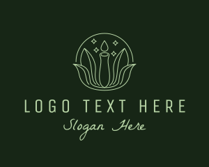 Leaves - Candle Light Sparkle logo design