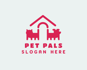 Cat Dog Pet logo design