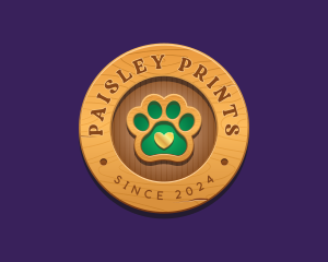 Paw Print Pet Veterinary logo design