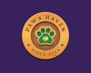 Paw Print Pet Veterinary logo design