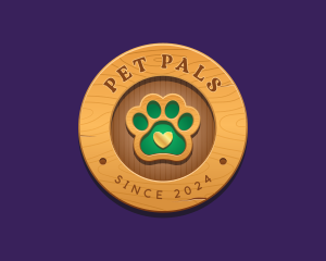 Paw Print Pet Veterinary logo design