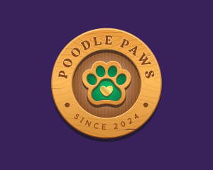 Paw Print Pet Veterinary logo design