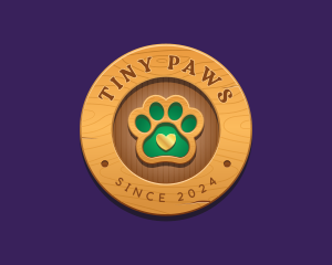 Paw Print Pet Veterinary logo design