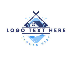 Cleaning Services - Power Washing Home Clean logo design