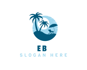 Blue Summer Beach Logo