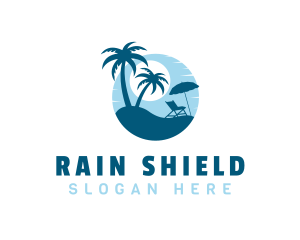 Blue Summer Beach logo design