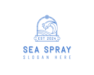 Resort Sea Wave logo design