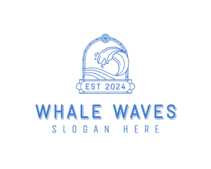 Resort Sea Wave logo design