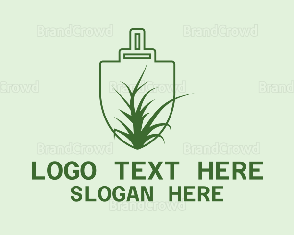 Shovel Gardening Tool Logo