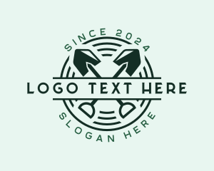 Landscaper - Lawn Shovel Landscaping logo design