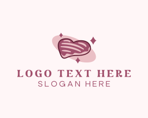 Sweets - Heart Sugar Cookie logo design