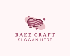 Heart Sugar Cookie logo design