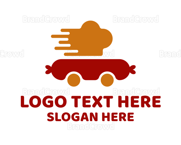 Sausage Meal Delivery Logo