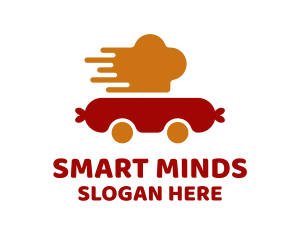 Food Cart - Sausage Meal Delivery logo design