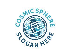 Digital Sphere Globe logo design