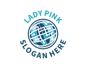 International - Digital Sphere Globe logo design