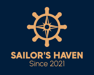 Marine Ship Compass  logo design