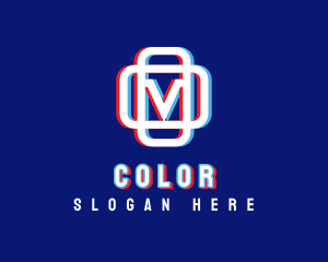 Data - Static Motion Letter M logo design
