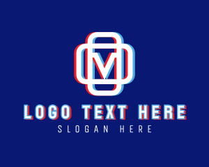 Telecommunication - Static Motion Letter M logo design