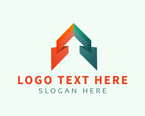 Negative Space - Arrow Logistic Company logo design