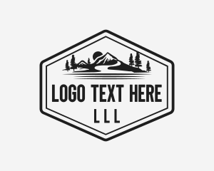 Travel - Mountain Landscape Adventure logo design