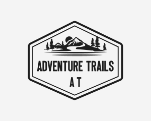 Mountain Landscape Adventure logo design