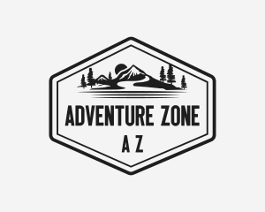 Mountain Landscape Adventure logo design