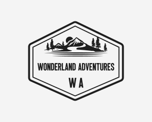 Mountain Landscape Adventure logo design