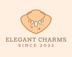 Woman Necklace Jewels logo design