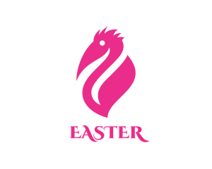 Wings - Pink Pelican Bird logo design