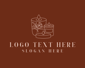 Aromatherapy - Tealight Container Candles logo design