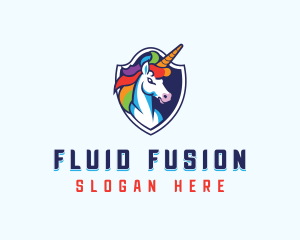 LGBTQIA Pride Unicorn logo design