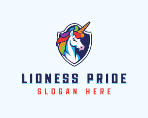 LGBTQIA Pride Unicorn logo design