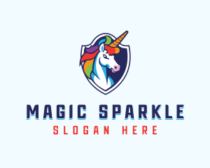 LGBTQIA Pride Unicorn logo design