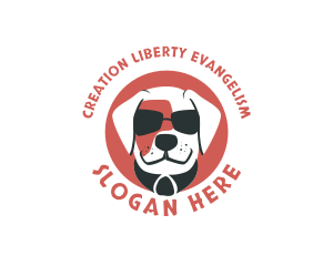 Sunglasses Pet Dog logo design