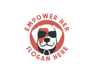 Sunglasses Pet Dog logo design