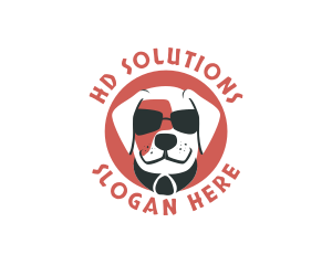 Sunglasses Pet Dog logo design