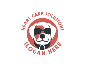 Sunglasses Pet Dog logo design