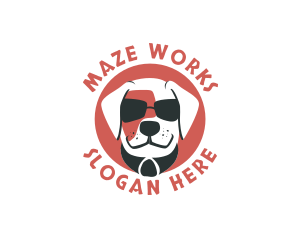 Sunglasses Pet Dog logo design