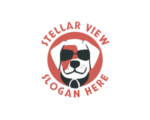 Sunglasses Pet Dog logo design