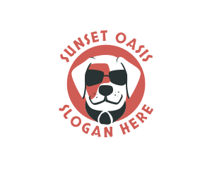 Sunglasses Pet Dog logo design