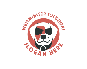 Sunglasses Pet Dog logo design