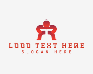 Martial Arts - Sumo Wrestler Athlete logo design