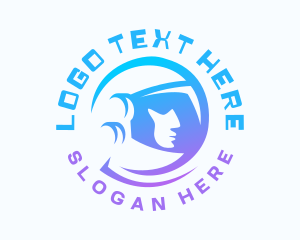 Astronomy - Astronaut Cosmonaut Astronomy logo design